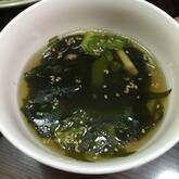 エノキとワカメのスープ