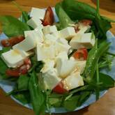 ホウレン草と豆腐のサラダ