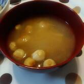 大根と麩のみそ汁
