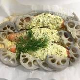 鮭のチーズソースはさみ焼き