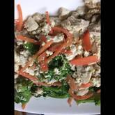 菜の花と豆腐のゴマ和え