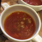 鶏ひき肉と豆のスープ煮