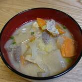 具だくさんの豚汁