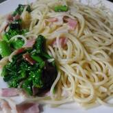 すばやく完成！小松菜とベーコンのペペロンチーノ by 吉田 朋美さん