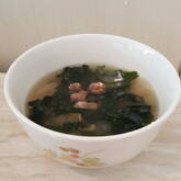 牛肉とワカメのスープ