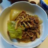 牛肉とレタスのオイスター炒め