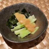 ブロッコリーの茎のヌタ