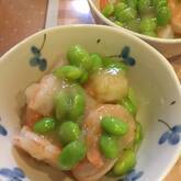 エビと枝豆のトロミ炒め