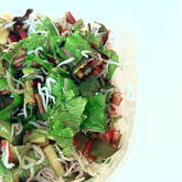 薬味野菜とシラスのサラダ