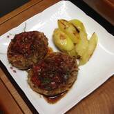 マイタケ入りハンバーグ