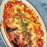 ナスのクリームトマトグラタン