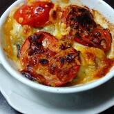 カキとトマトのチーズ焼き