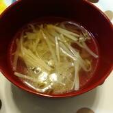 エノキの簡単スープ