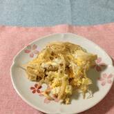 卵とじの簡単レシピ 卵ふんわりもやしとシンプルに 10分で完成