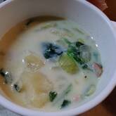 ベーコンの白いスープ