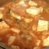 アサリと豆腐のチゲ