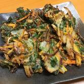 玉ネギと春菊のかき揚げ