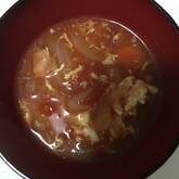 ふんわり卵のトマトスープ