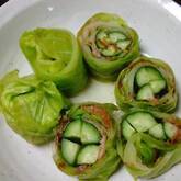 キャベツの巻き巻き甘酢