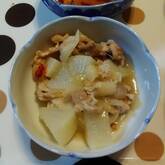 大根と豚肉のピリ辛煮
