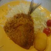 アジのフライ・梅肉ソース