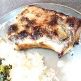 ブリカマの塩焼き