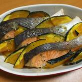 鮭のガーリックバター焼