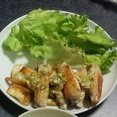 鶏もも肉の塩焼き