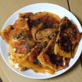 ニラ納豆のチヂミ