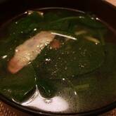 ホウレン草のジンジャースープ