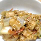 焼き厚揚げの甘酢あん