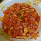 ヒヨコ豆とベーコンのトマト煮