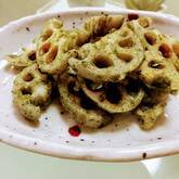 レンコンの磯部揚げ焼き