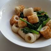 ほっとする味！小松菜とちくわの煮浸し