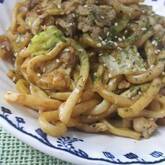 ネギたっぷり！究極のシンプル焼うどん