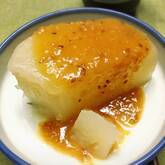 赤みそとユズみそのふろふき大根