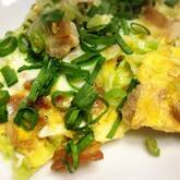 豚バラ肉の卵とじ