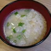 天かす入り白菜のみそ汁