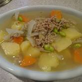 ジャガイモとベーコンの煮物