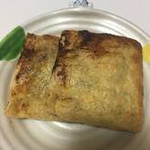 油揚げの納豆はさみ焼き