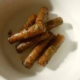 ゴボウの青のりまぶし