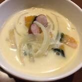 カボチャの豆乳みそスープ