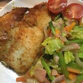 カレイのパン粉焼き