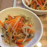 モヤシとシメジの中華風