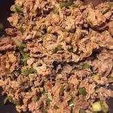 牛肉とピーマンのソース炒め