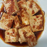 蒸し豆腐・甘辛みそ