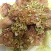 揚げ鶏・ネギソース