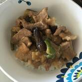 ナスと豚肉の味噌炒め