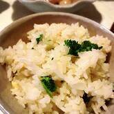 ショウガと油揚げの炊き込みご飯