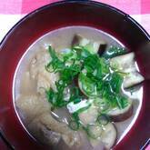 ナスのおみそ汁